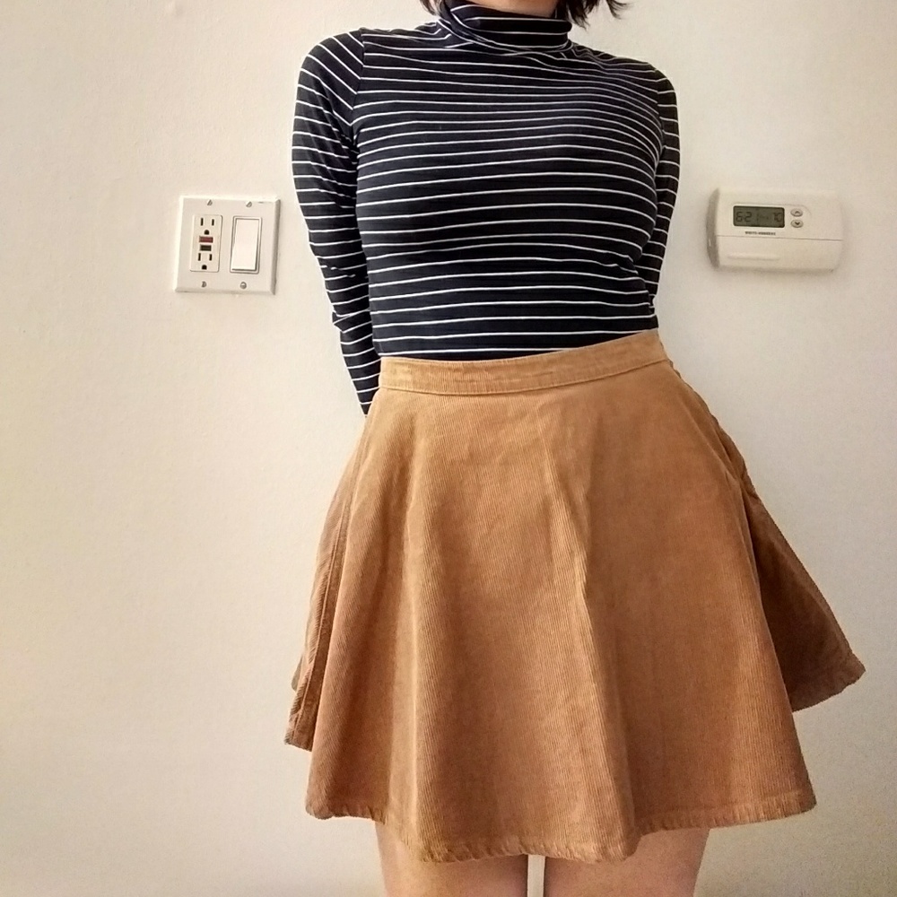 American Apparel Courderoy Circle Skirt